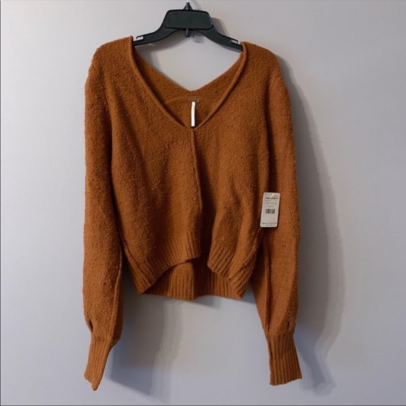 Free People Sweater | V Neck Pullover Sweater - Picture 2 of 9